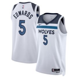 Anthony Edwards 5 Minnesota Timberwolves Unisex Swingman Jersey - Association Edition - White