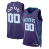 Charlotte Hornets 2023/24 Statement Swingman Custom Men Jersey - Purple