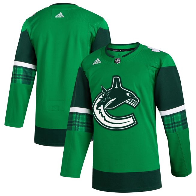 Vancouver Canucks 2023 St. Patrick's Day Primegreen Authentic Jersey - Kelly Green