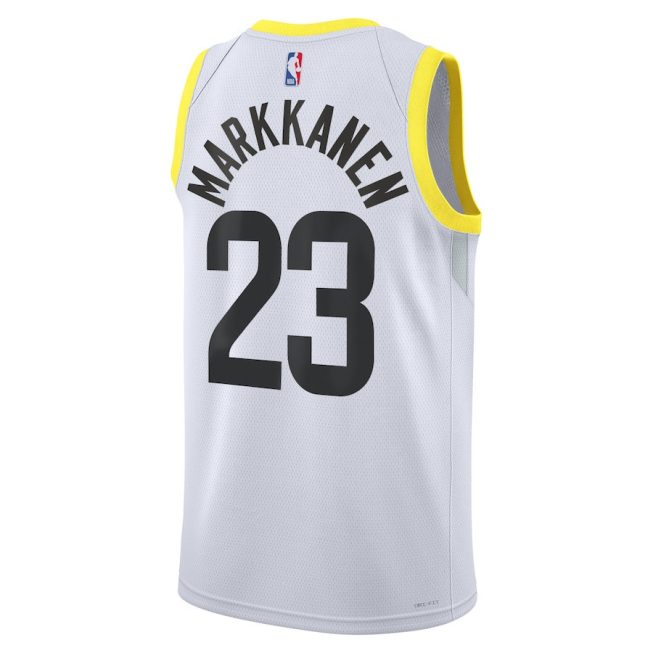 Lauri Markkanen 23 Utah Jazz Unisex Swingman Jersey - Association Edition - White - Image 3