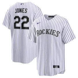 Nolan Jones 22 Colorado Rockies Home Men Jersey - White