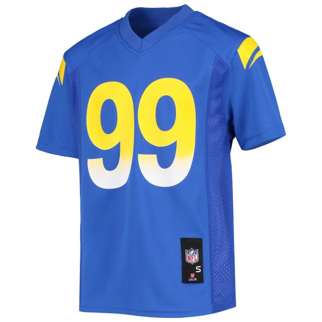 Aaron Donald 99 Los Angeles Rams YOUTH Jersey - Royal - Image 2