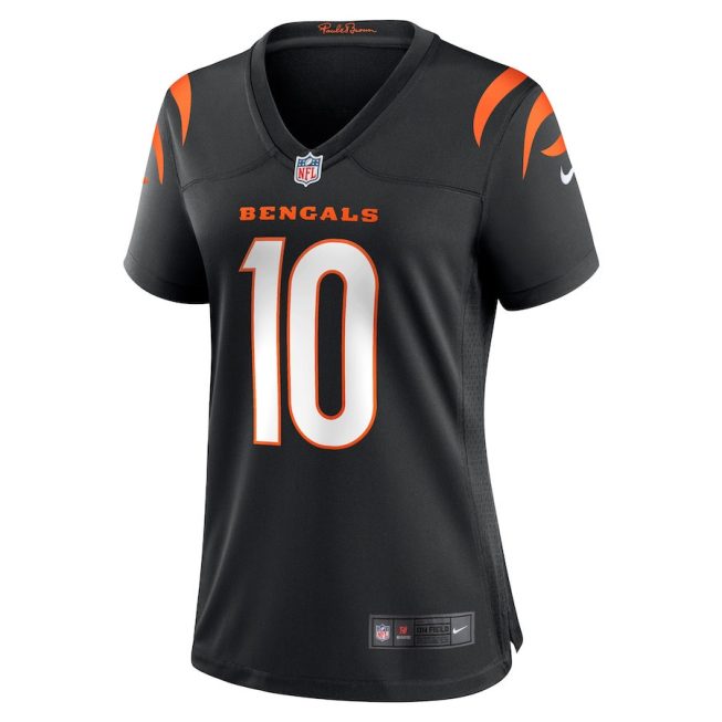 Brad Robbins 10 Cincinnati Bengals Women's Game Jersey - Black - Image 2