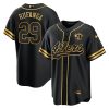 Talanoa Hufanga 29 San Francisco 49ers Baseball Men Jersey - Black Gold