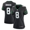 Aaron Rodgers 8 New York Jets Alternate Game Women Jersey - Legacy Black