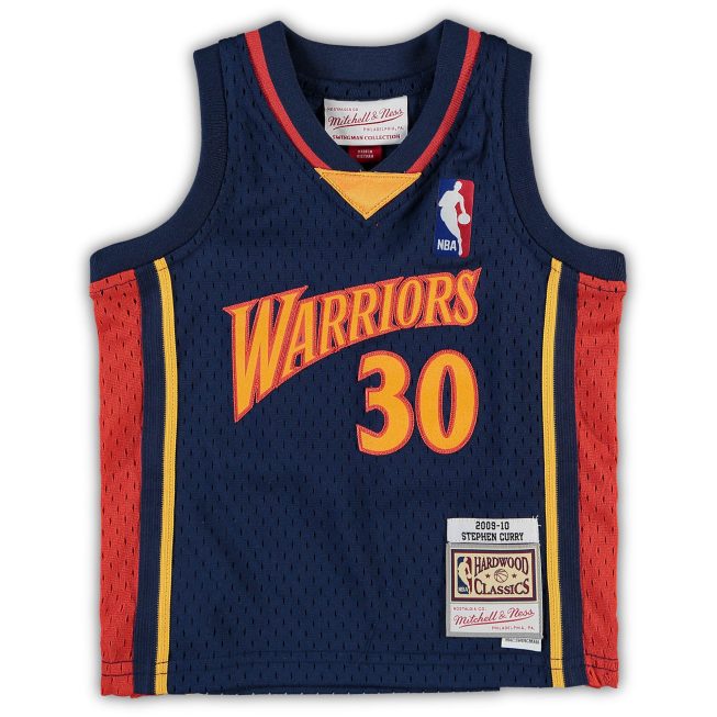 Stephen Curry Golden State Warriors Mitchell & Ness Infant Historic Logo Jersey - Navy - Image 2