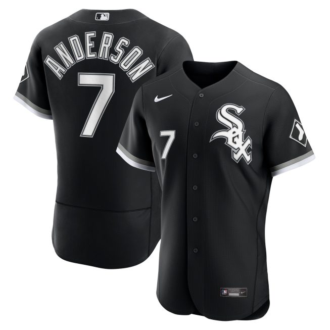 Tim Anderson Chicago White Sox Alternate Authentic Player Jersey - Black