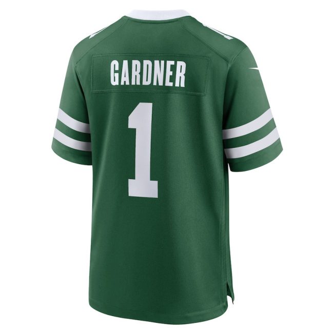 Ahmad Sauce Gardner 1 New York Jets Game Men Jersey - Legacy Green - Image 3
