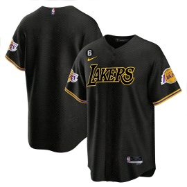 Los Angeles Lakers Baseball Men Jersey - Black Mamba