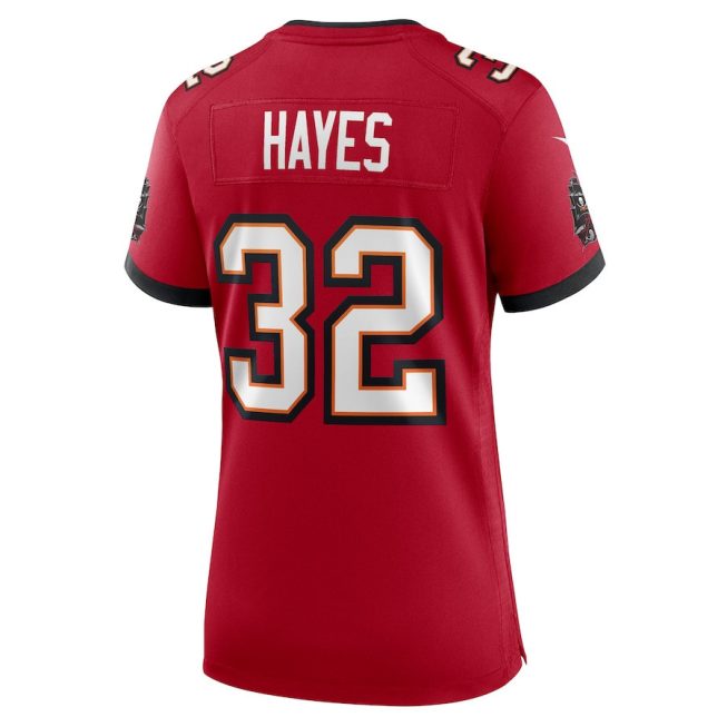 Josh Hayes 32 Tampa Bay Buccaneers Women Game Jersey - Red - Image 3