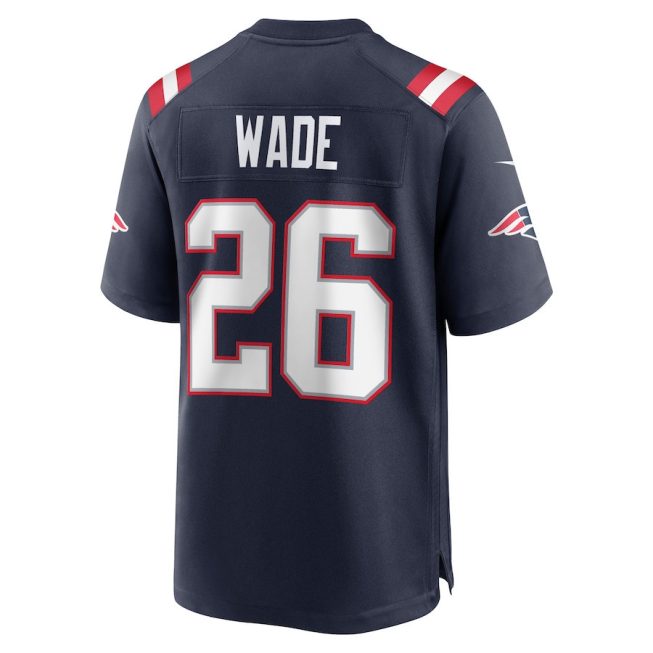 Shaun Wade 26 New England Patriots Men Game Jersey - Navy - Image 3