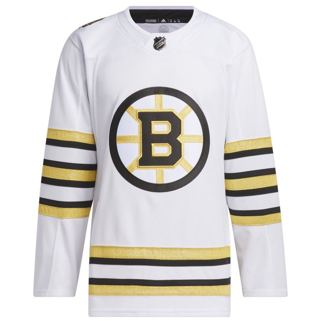 Boston Bruins 100th Anniversary Primegreen Authentic Jersey - White - Image 2