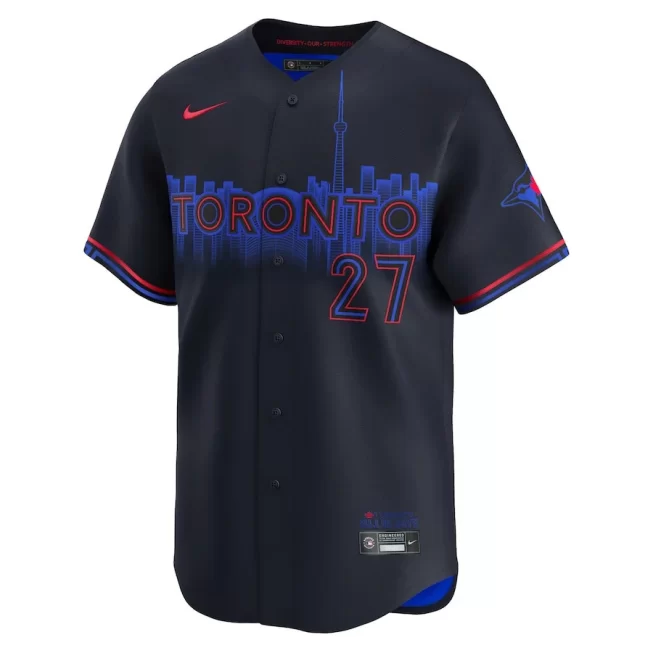 Vladimir Guerrero Jr. 27 Toronto Blue Jays 2024 City Connect Limited Player Men Jersey - Black - Image 2
