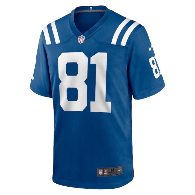 Mo Alie-Cox 81 Indianapolis Colts Men Team Game Jersey - Royal - Image 2