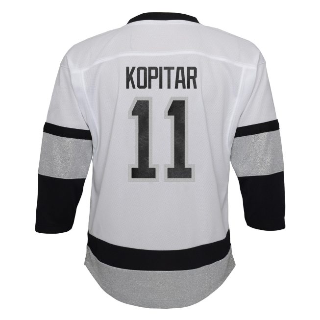 Anze Kopitar Los Angeles Kings Toddler 2021/22 Alternate Replica Player Jersey - White - Image 3