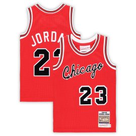 Michael Jordan Chicago Bulls Mitchell & Ness Preschool Hardwood Classics 1984/85 Authentic Swingman Jersey - Red