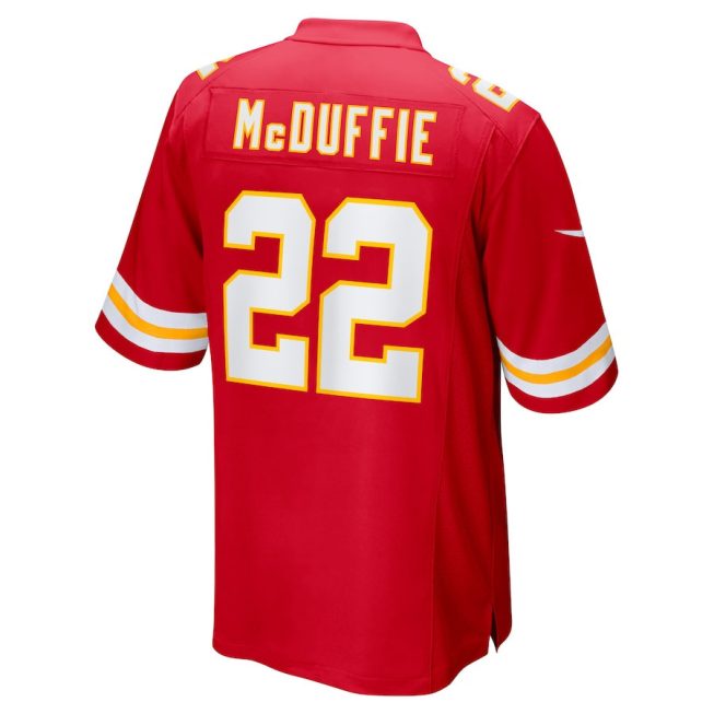 Trent McDuffie Kansas City Chiefs Game Men Jersey - Red - Image 3