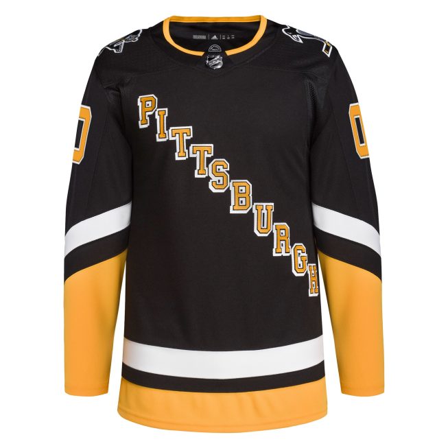 Pittsburgh Penguins Alternate 2021/22 Primegreen Authentic Custom Jersey - Black - Image 2