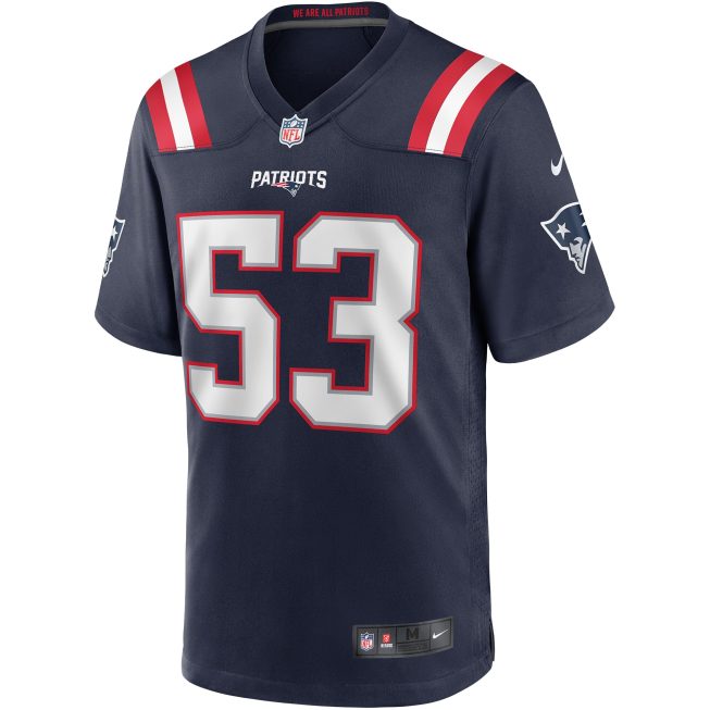 Chris Slade New England Patriots Game Retired Player Jersey - Navy - Image 2