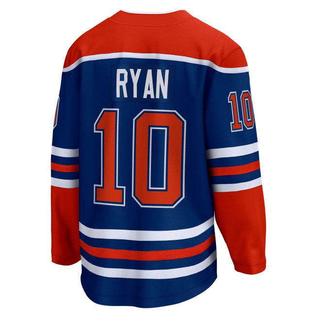 Derek Ryan Edmonton Oilers Fanatics Home Breakaway Jersey - Royal - Image 3