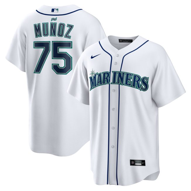 Andrés Muñoz Seattle Mariners Home Replica Player Jersey - White