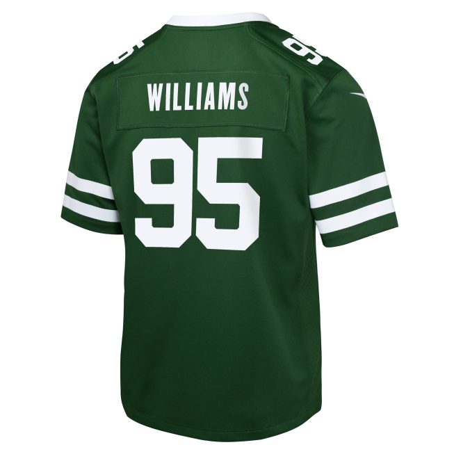 Quinnen Williams New York Jets Youth Game Jersey - Legacy Green - Image 3