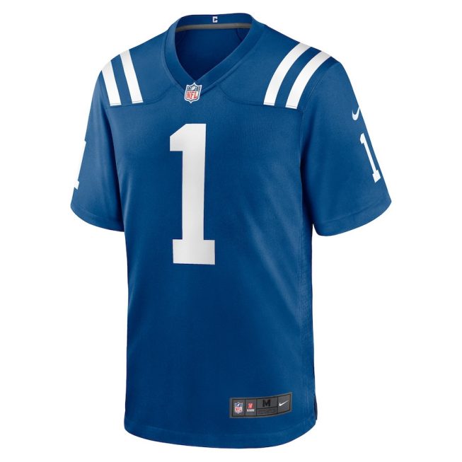 Josh Downs 1 Indianapolis Colts Men Team Game Jersey - Royal - Image 2