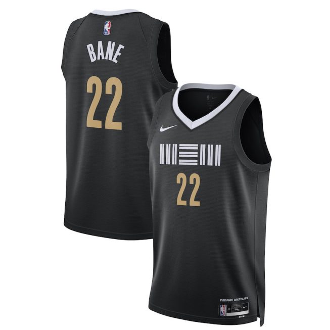 Desmond Bane 22 Memphis Grizzlies 2023/24 Swingman Jersey - City Edition - Unisex Black