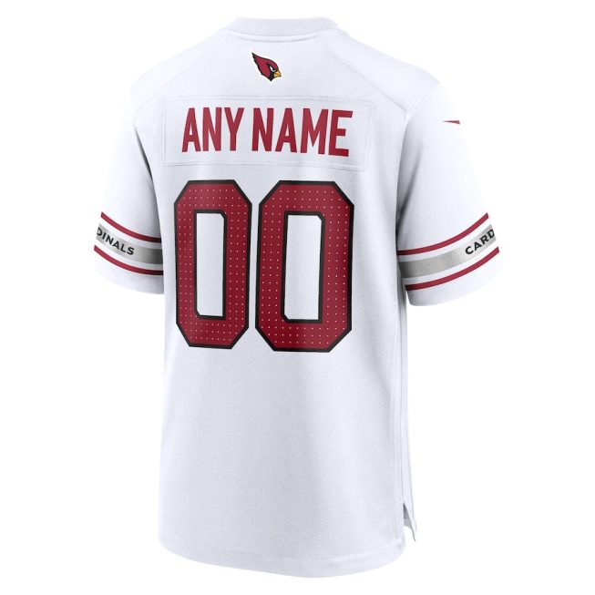 Arizona Cardinals Custom Game MenJersey - White - Image 3