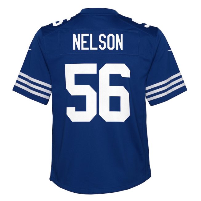 Quenton Nelson 56 Indianapolis Colts YOUTH Game Jersey - Royal - Image 3