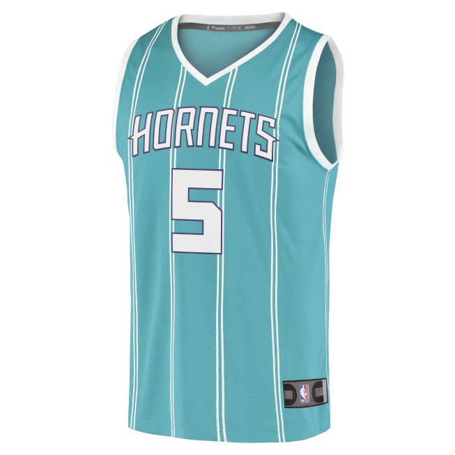 Mark Williams Charlotte Hornets Fanatics Fast Break Replica Player Jersey - Icon Edition - Teal - Image 2