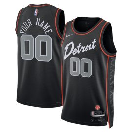 Detroit Pistons 2023/24 Swingman Jersey Customized - City Edition - Black