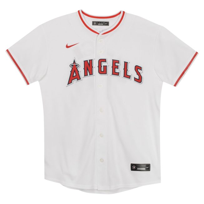 Mike Trout Los Angeles Angels Preschool Home Game Jersey - White - Image 2
