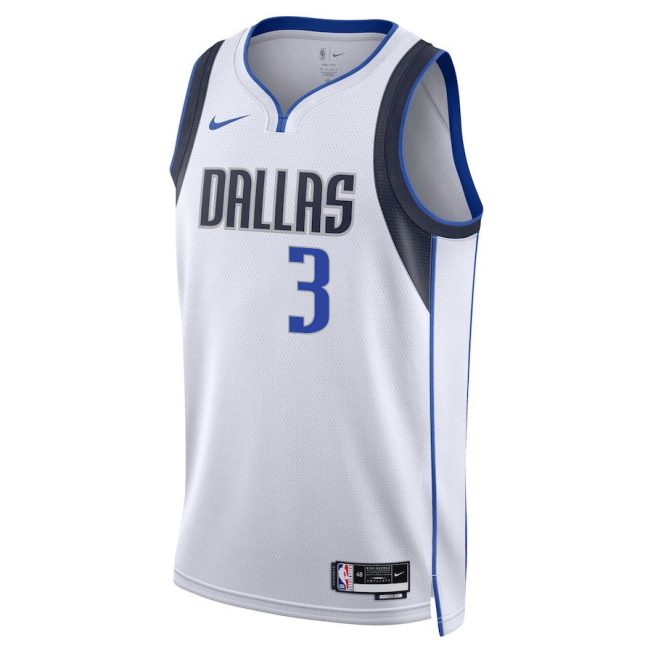 Alex Fudge 3 Dallas Mavericks 2024 FINALS PATCH Swingman Jersey - Association Edition - White - Image 2