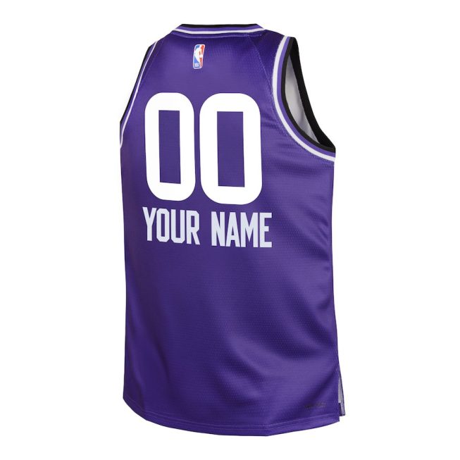 Utah Jazz 2023/24 City Edition Swingman Custom YOUTH Jersey - Purple - Image 3