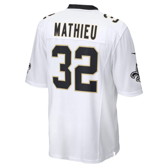 Tyrann Mathieu New Orleans Saints Game Jersey - White - Image 3