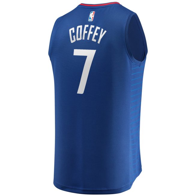 Amir Coffey LA Clippers Fanatics Youth Fast Break Player Jersey - Icon Edition - Royal - Image 3