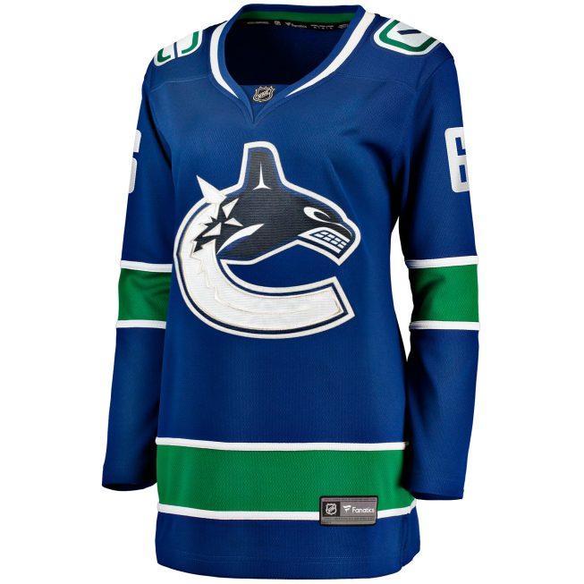 Brock Boeser Vancouver Canucks Fanatics Women's Home Breakaway Jersey - Blue - Image 2