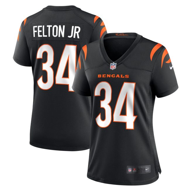 Demetric Felton Jr. Cincinnati Bengals Women's Team Game Jersey - Black