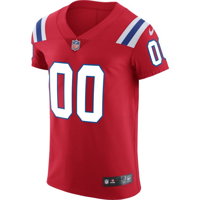 New England Patriots Vapor Untouchable Custom Elite Jersey - Red - Image 2