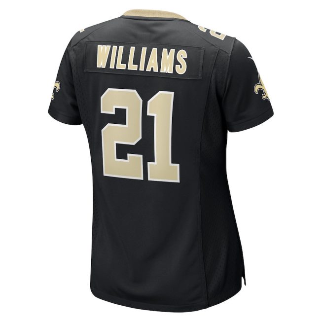 Jamaal Williams 21 New Orleans Saints Women Jersey - Black - Image 3