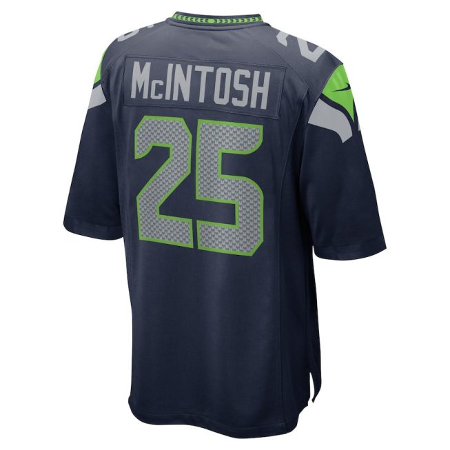 Kenny McIntosh 25 Pittsburgh Steelers Game Jersey - Black - Image 3