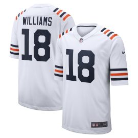 Caleb Williams 18 Chicago Bears 2024 Draft 2nd Alternate Game Jersey - White