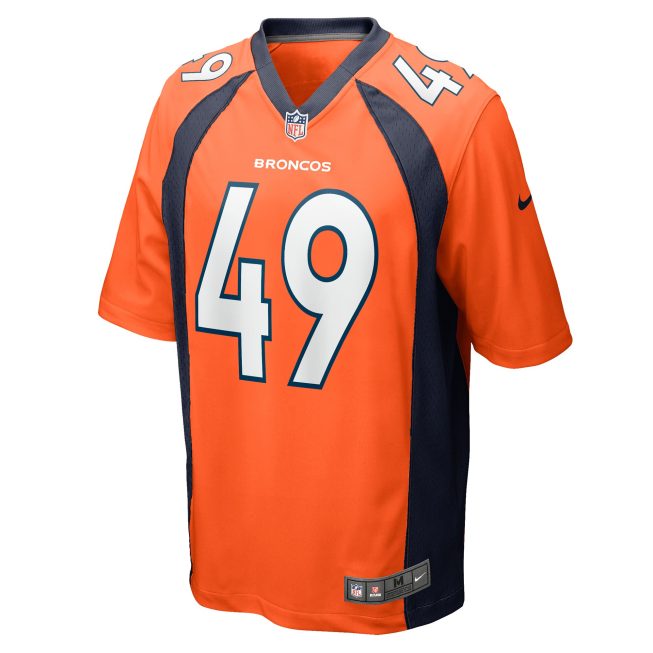 Alex Singleton Denver Broncos Game Player Jersey - Orange - Image 2