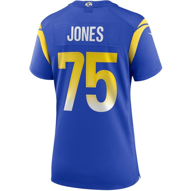 Deacon Jones 75 Los Angeles Rams Women Game Retired Jersey - Royal - Image 3