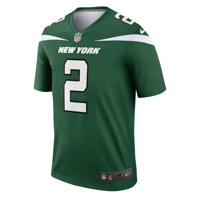 Zach Wilson 2 New York Jets Men Legend Jersey - Gotham Green - Image 2