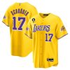 Dennis Schroder 17 Los Angeles Lakers Baseball Men Jersey - Gold