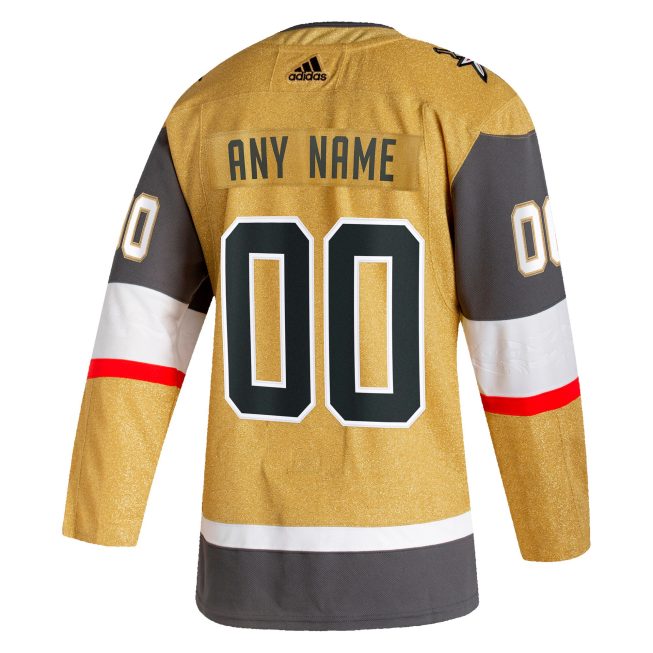 Vegas Golden Knights Home Authentic Custom Jersey - Gold - Image 3