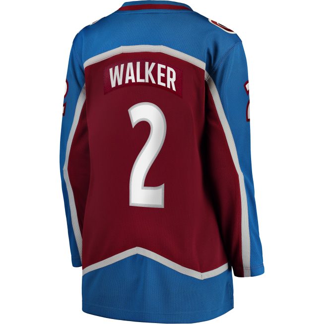 Sean Walker Colorado Avalanche Fanatics Women's Home Breakaway Player Jersey - Burgundy - Image 3