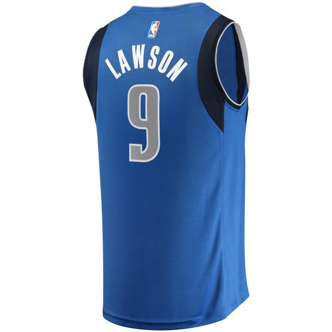 A.J. Lawson Dallas Mavericks Fanatics Youth Fast Break Player Jersey - Icon Edition - Blue - Image 3